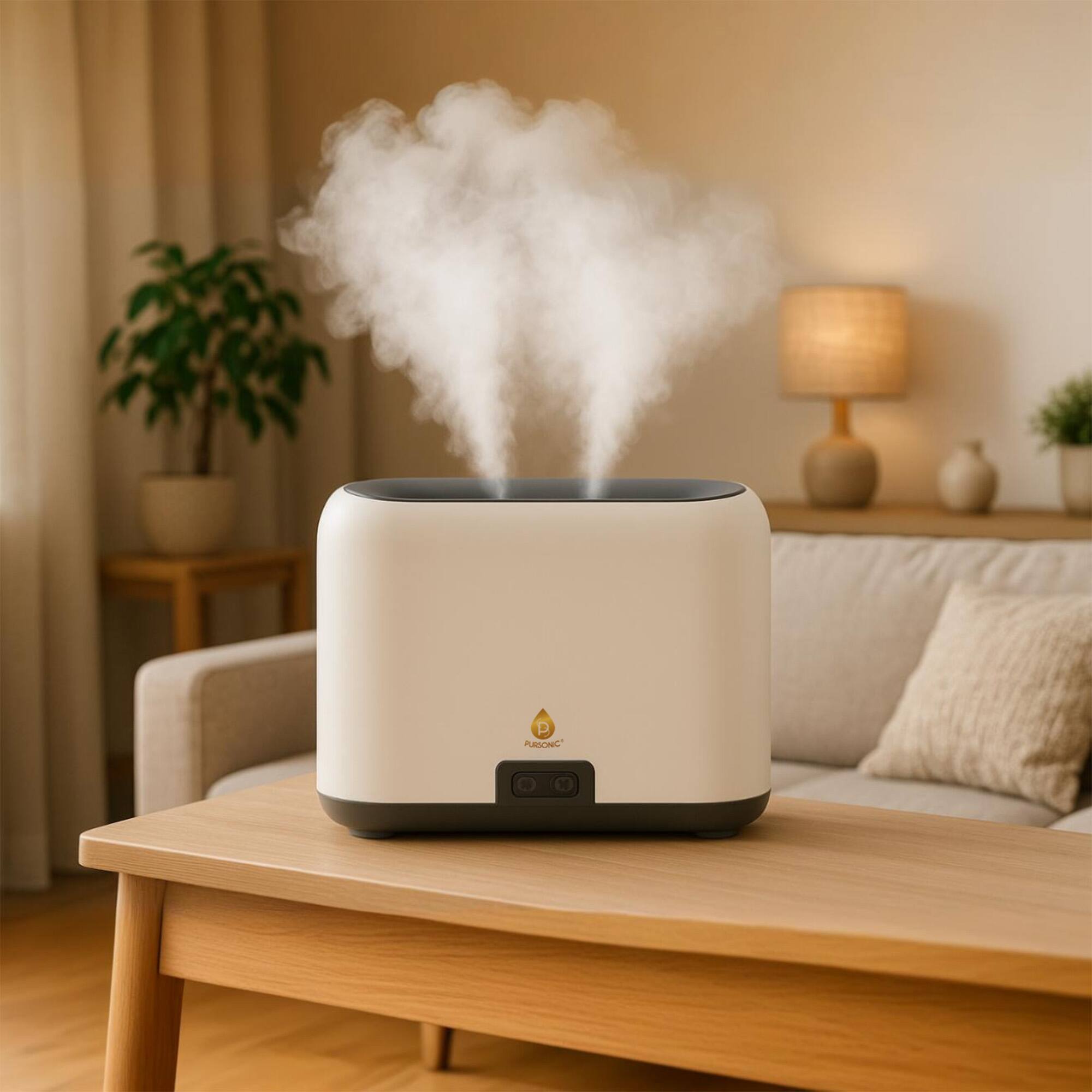 Pursonic - Essential Oil FlameGlow Aromatherapy Diffuser - White - Thumbnail 4