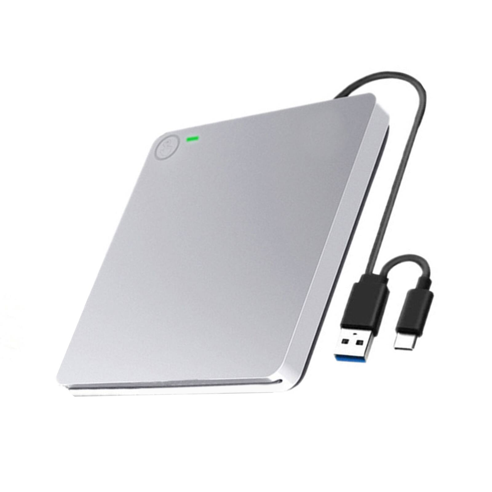 Alt View 6. Topteng - 24X Slot-In External Blu-ray Burner - USB 3.0 BD/DVD/CD RW Writer, True Blu-ray Support, Plug & Play for PC & Mac - Silver.