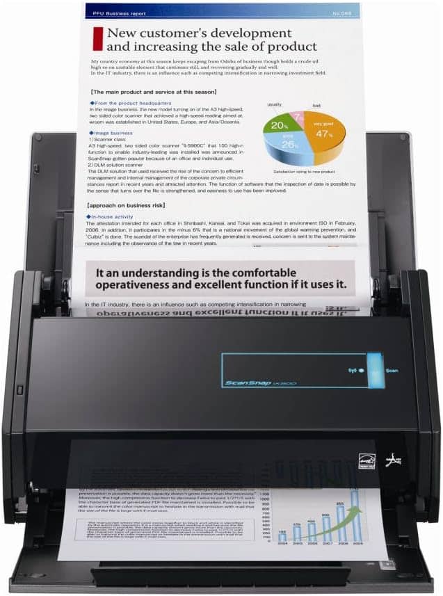 Fujitsu ScanSnap iX500 Document Scanner (PA03656 B002) Black