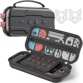 Kitcheniva - Portable Travel Case,Protective Hard Shell for Nintendo Switch 2 Console(2025) - Black