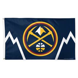 WinCraft - Denver Nuggets 3' x 5' Horizontal Stripe Deluxe Single-Sided Flag - Multicolor