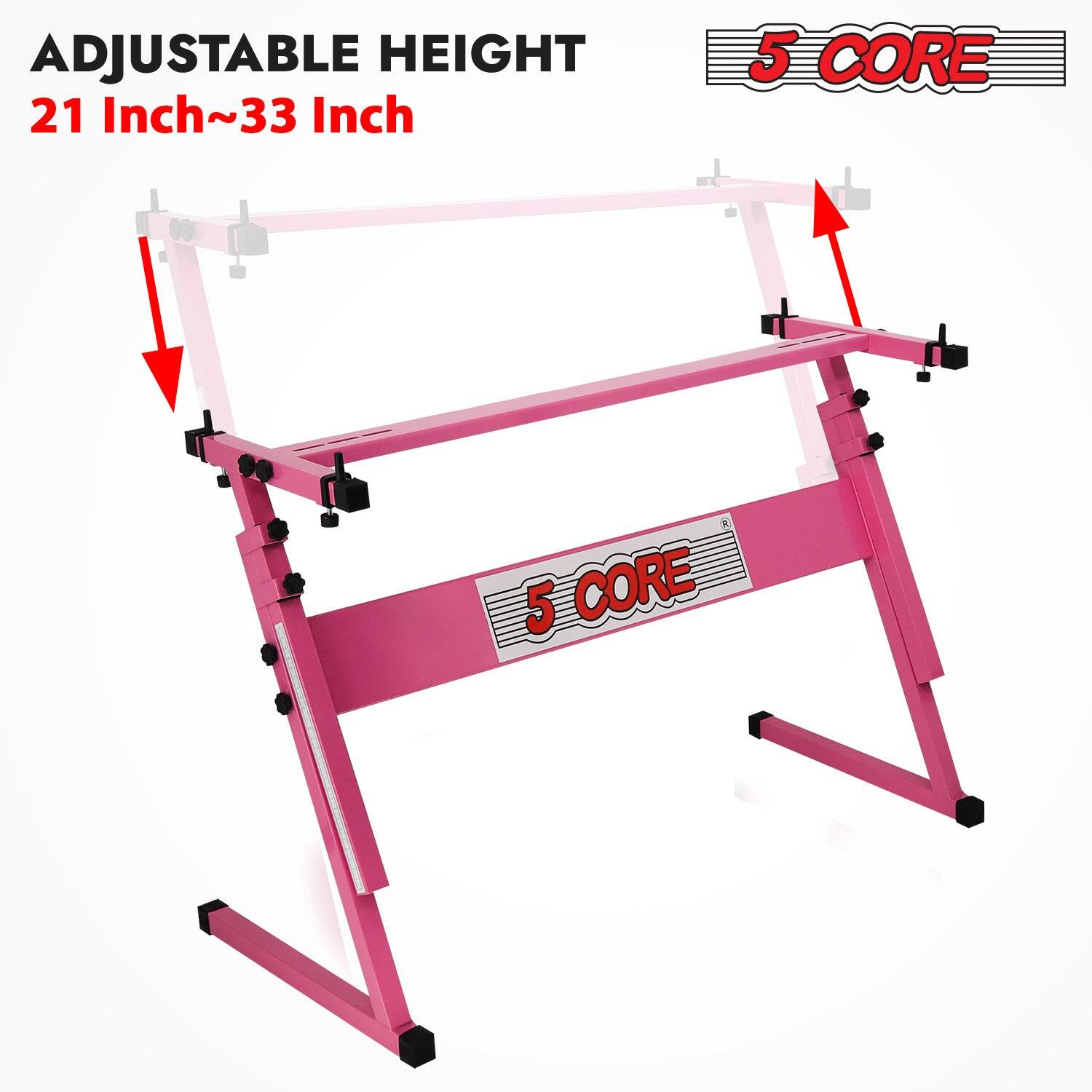 ADJUSTABLE HEIGHT  
21 Inch~33 Inch  

5 CORE