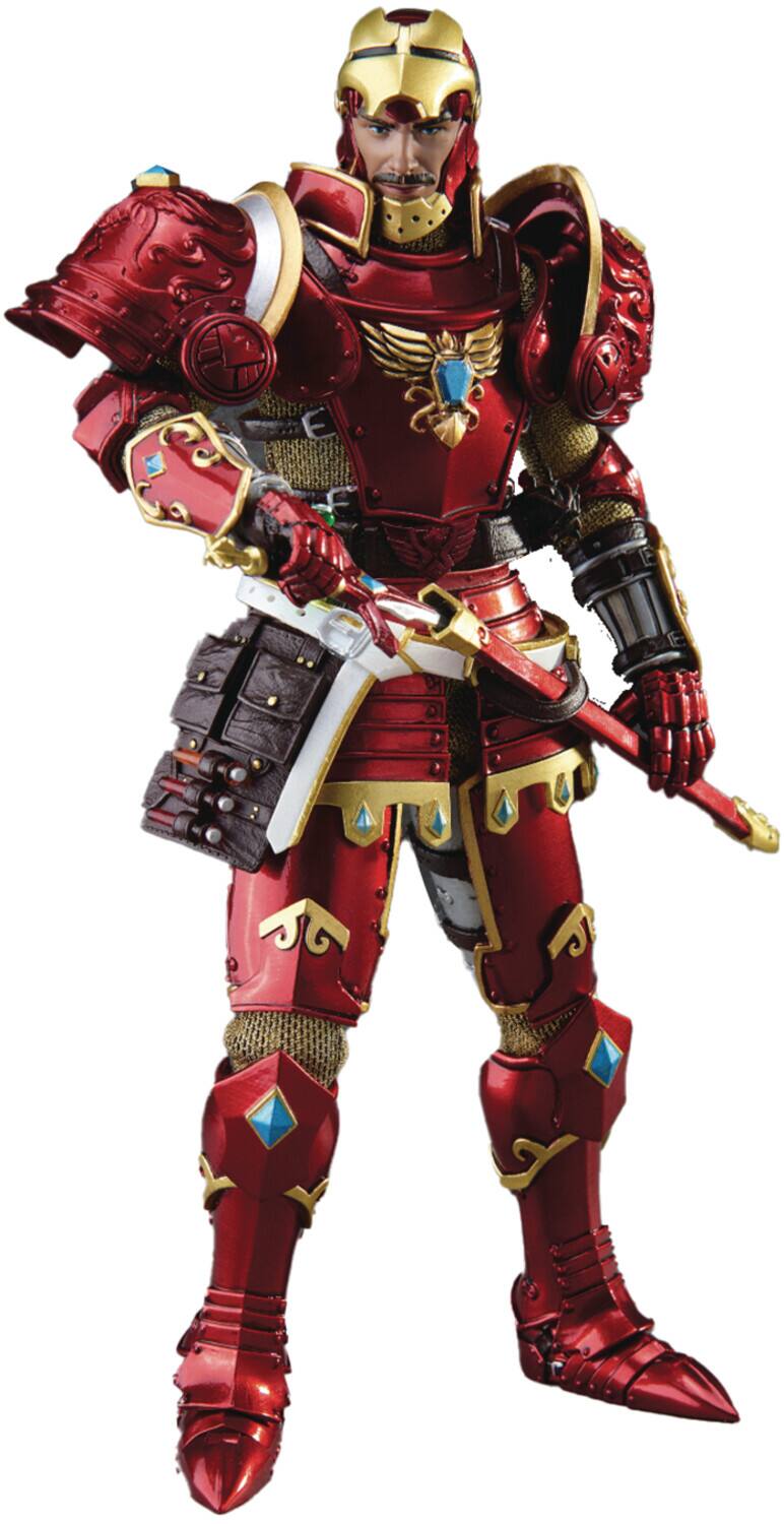 Front. Beast - Beast Kingdom - Medieval Knight Iron Man - Dynamic 8-Ction Action Figure   - COLLECTIBLES - Multicolor.