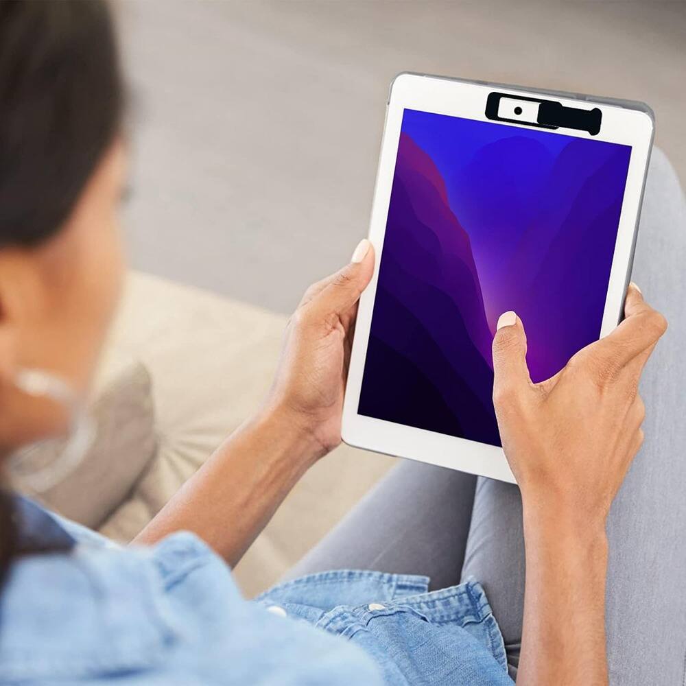 Back. RTMB - Ultra‑Thin Webcam Cover Slides – Privacy Blockers, Black 3‑Pack.