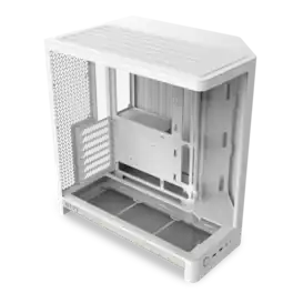 NZXT - H6 (2026) - ATX Dual-Chamber PC Case with Seamless Curved Tempered Glass - White