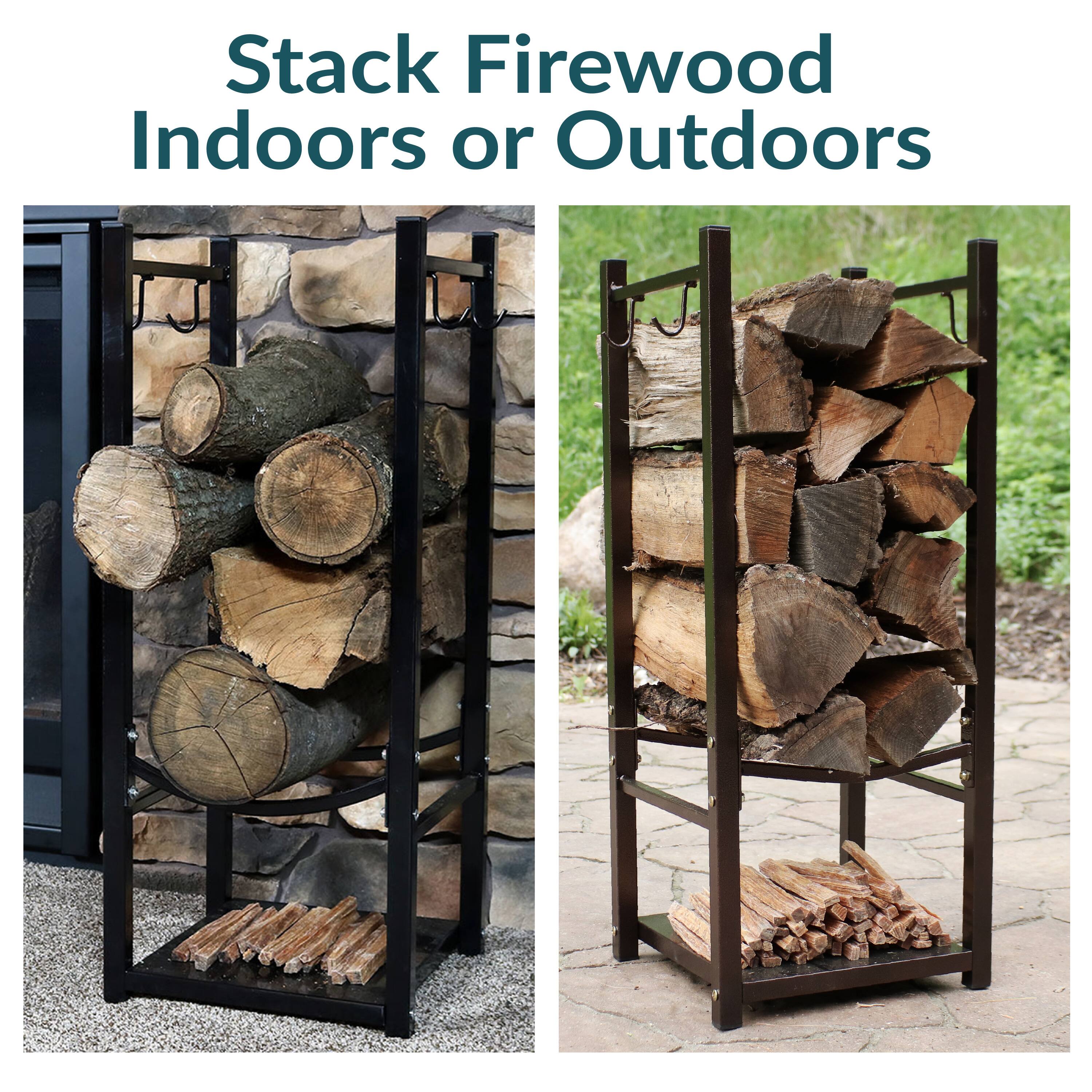 Stack Firewood Indoors or Outdoors