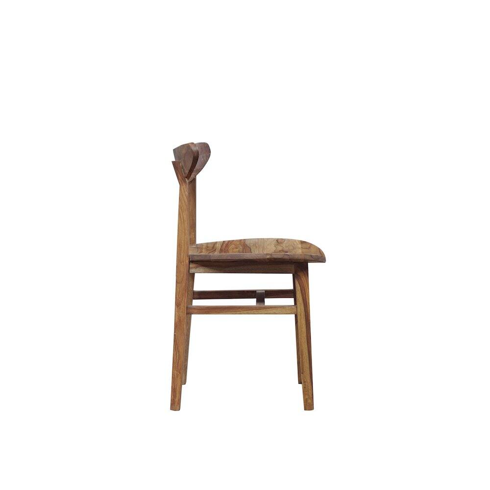 Alt View 1. Porter Designs - Fusion Solid Sheesham Wood Dining Chair - Natural.