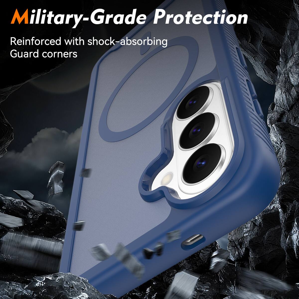 Military-Grade Protection  
Reinforced with shock-absorbing Guard corners