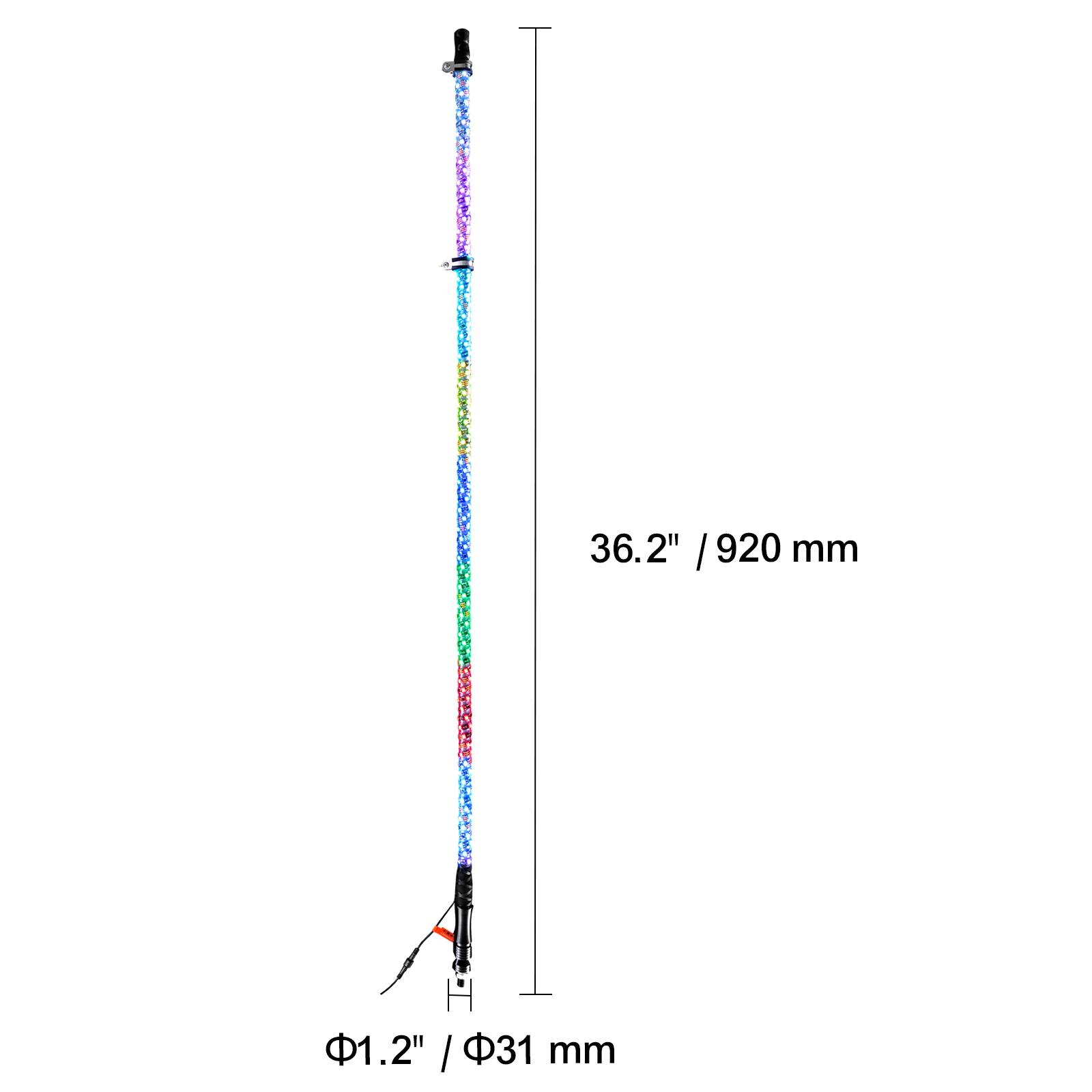 36.2" / 920 mm  
Φ1.2" / Φ31 mm