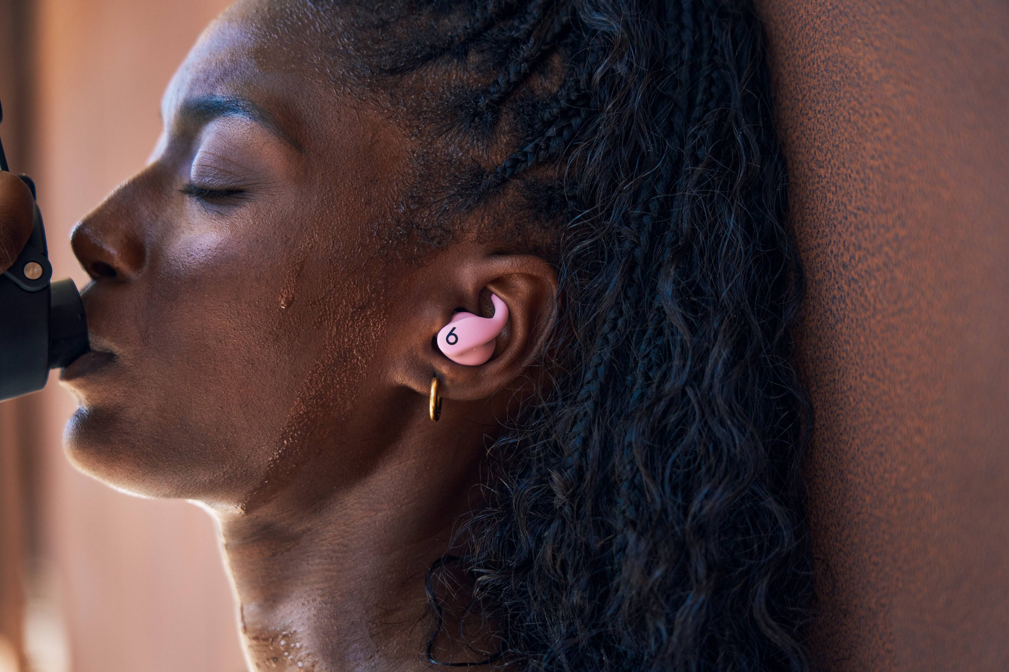 Alt View 27. Beats - Powerbeats Fit True Wireless Active Noise Canceling  Earbuds - Power Pink.