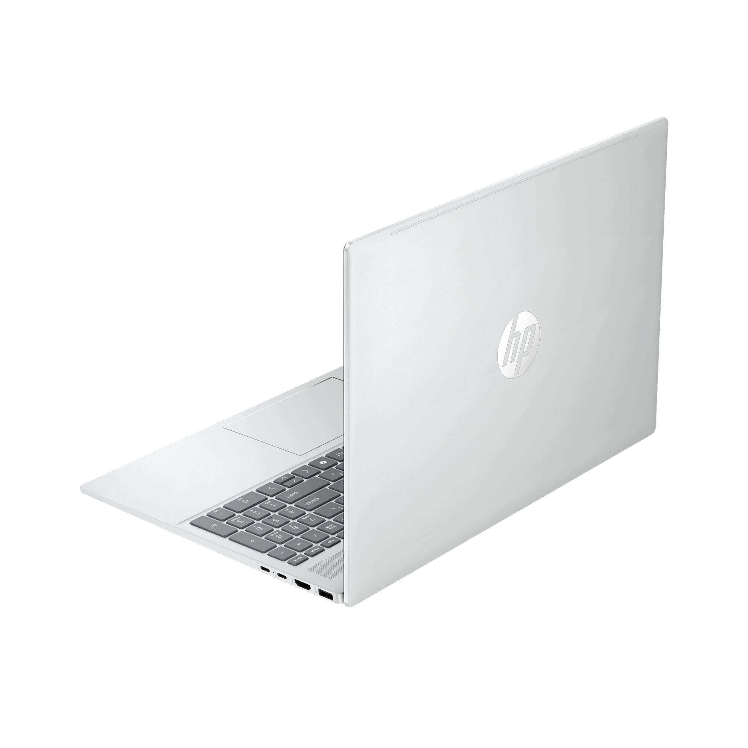Alt View 4. HP - HP OmniBook 5 16" 2K Touchscreen Laptop,Intel Core Ultra 7 255U,32GB RAM,1TB SSD,Backlit Keyboard,Win 11,Silver - Silver.
