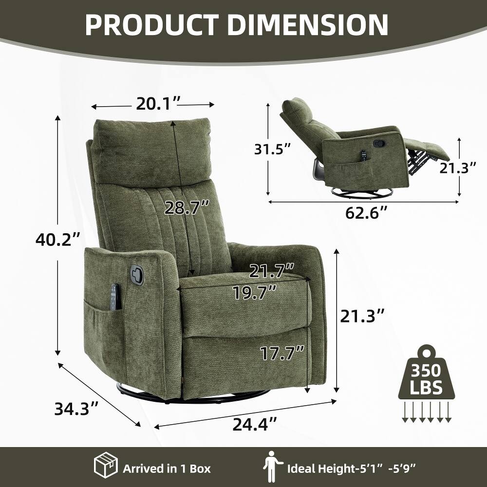 PRODUCT DIMENSION  
20.1"  
31.5"  
21.3"  
40.2"  
28.7"  
62.6"  
21.7" 19.7"  
21.3"  
34.3"  
17.7" 24.4"  
350 LBS  
Arrived in 1 Box  
Ideal Height-5'1" -5'9"