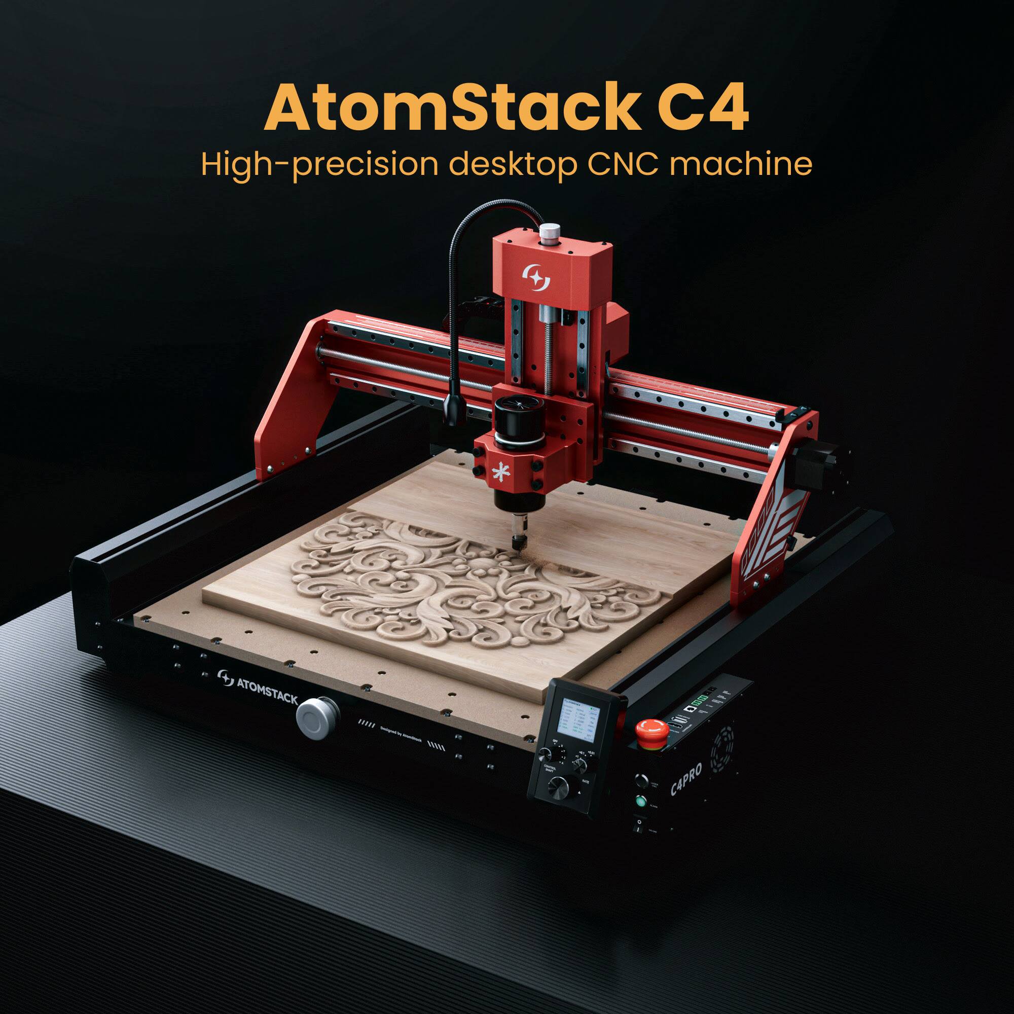 AtomStack C4  
High-precision desktop CNC machine