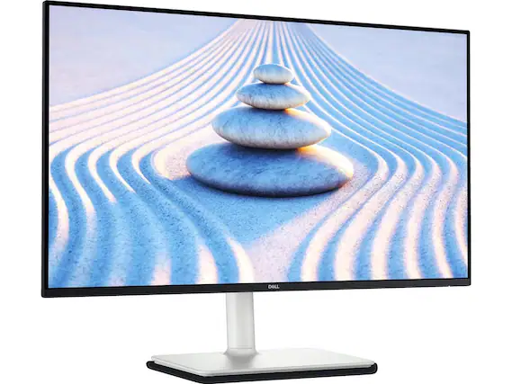 Front. Dell - Dell S2725HS 27" Full HD Monitor - 100Hz - 2x HDMI - 2x 5W Speakers - Adjustable Stand - Silver - Black.