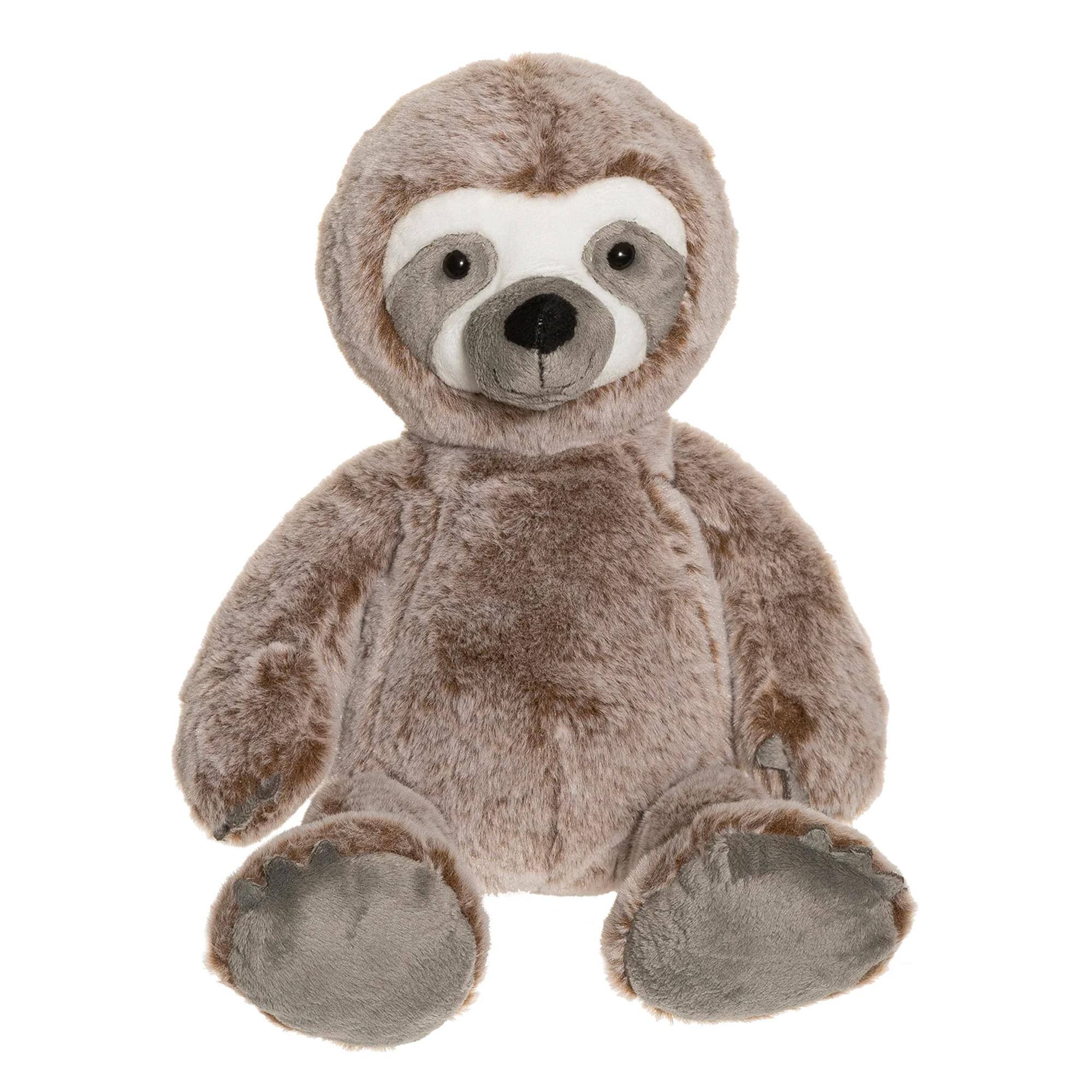 Front. TriAction Toys - Teddykompaniet 18 Inch Plush | Sloth - Brown.