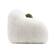 Alt View 1. Vaczon - 3-Seater Plush Faux Fur Sofa with Soft Long Pile and Luxurious Comfort for Living Rooms or Apartments - White.