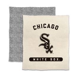 Logo Brands - Chicago White Sox 50- x 60- Luxe Dreams Throw Blanket - Oatmeal