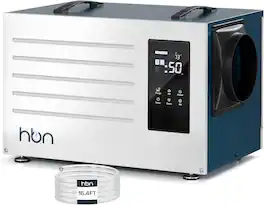 HBN - 125-Pint Commercial Dehumidifier with Pump & Drain Hose, 5900 Sq.Ft, Large Capacity, 24H Timer