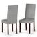 Front. Simpli Home - Acadian Parson Dining Chair (Set of 2) - Light Beige.