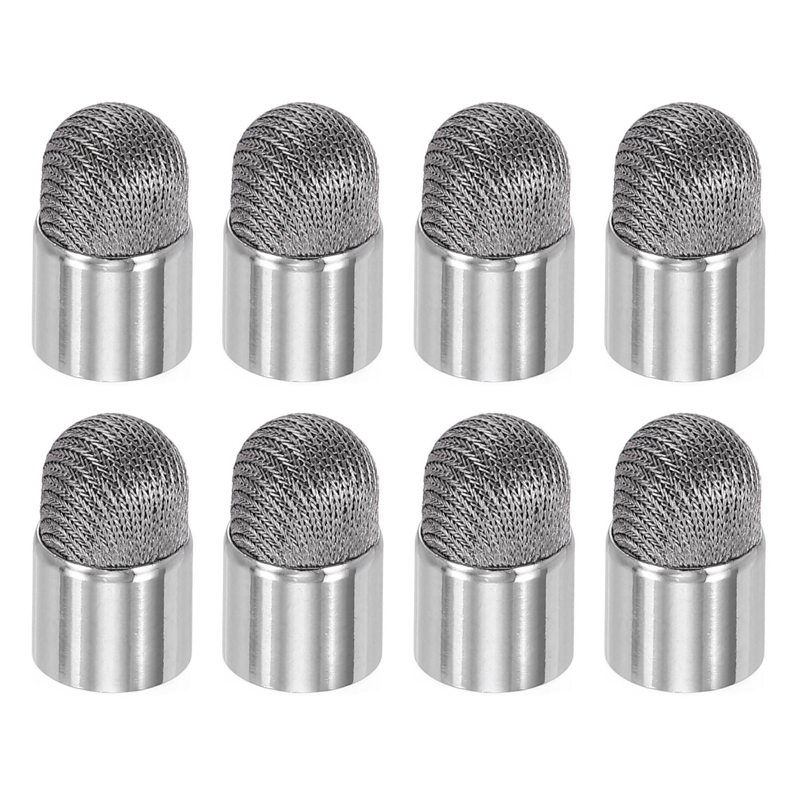 Front. Unique Bargains - 8pcs 7mm Fiber Tip with External Thread for Capacitive Stylus Pen Replacement - Gray.