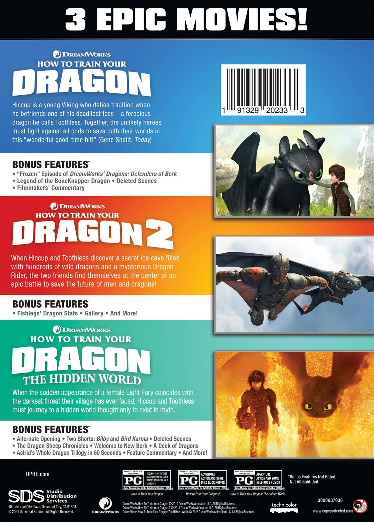 Angle. How to Train Your Dragon: 1-3 (DVD Set) [DVD].