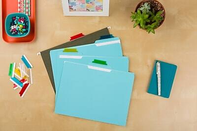 Alt View 2. Avery - Self-Adhesive Index Tabs with Printable Inserts, 2" Assorted Tabs, 25/Pack - Assorted.