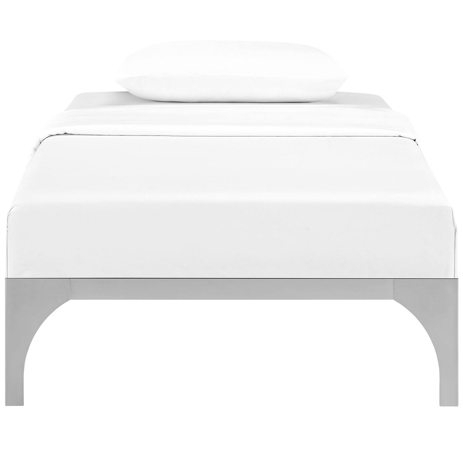 Alt View 1. Modway - Sharon Vinyl Full Bed Frame with Squared Tapered Legs - White.