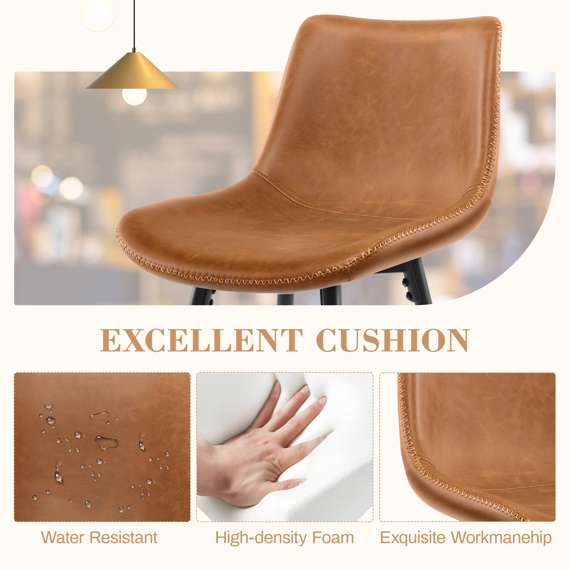 EXCELLENT CUSHION

- Water Resistant
- High-density Foam
- Exquisite Workmanship