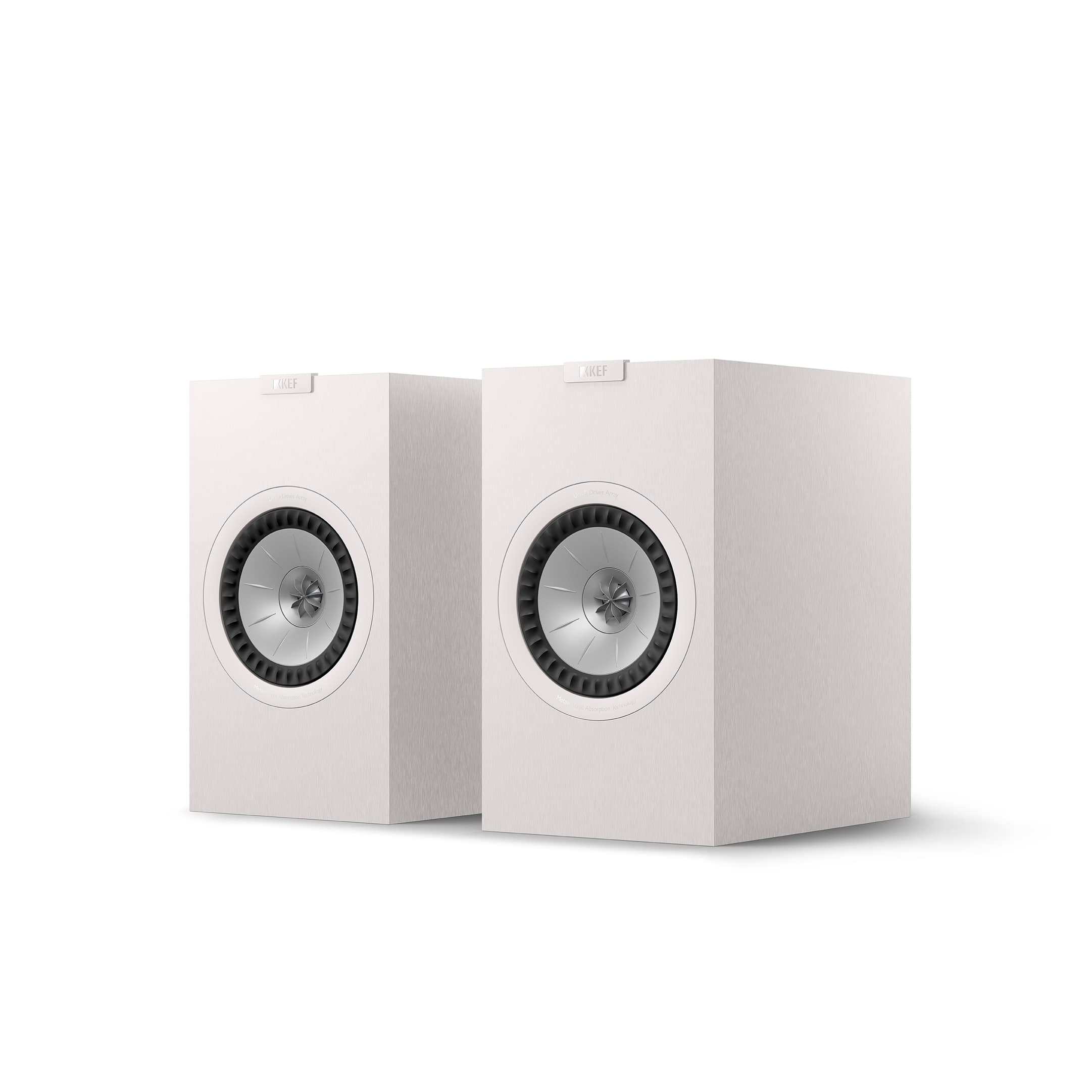 Angle. KEF - Q3 Meta Bookshelf Speakers (Pair) - White.