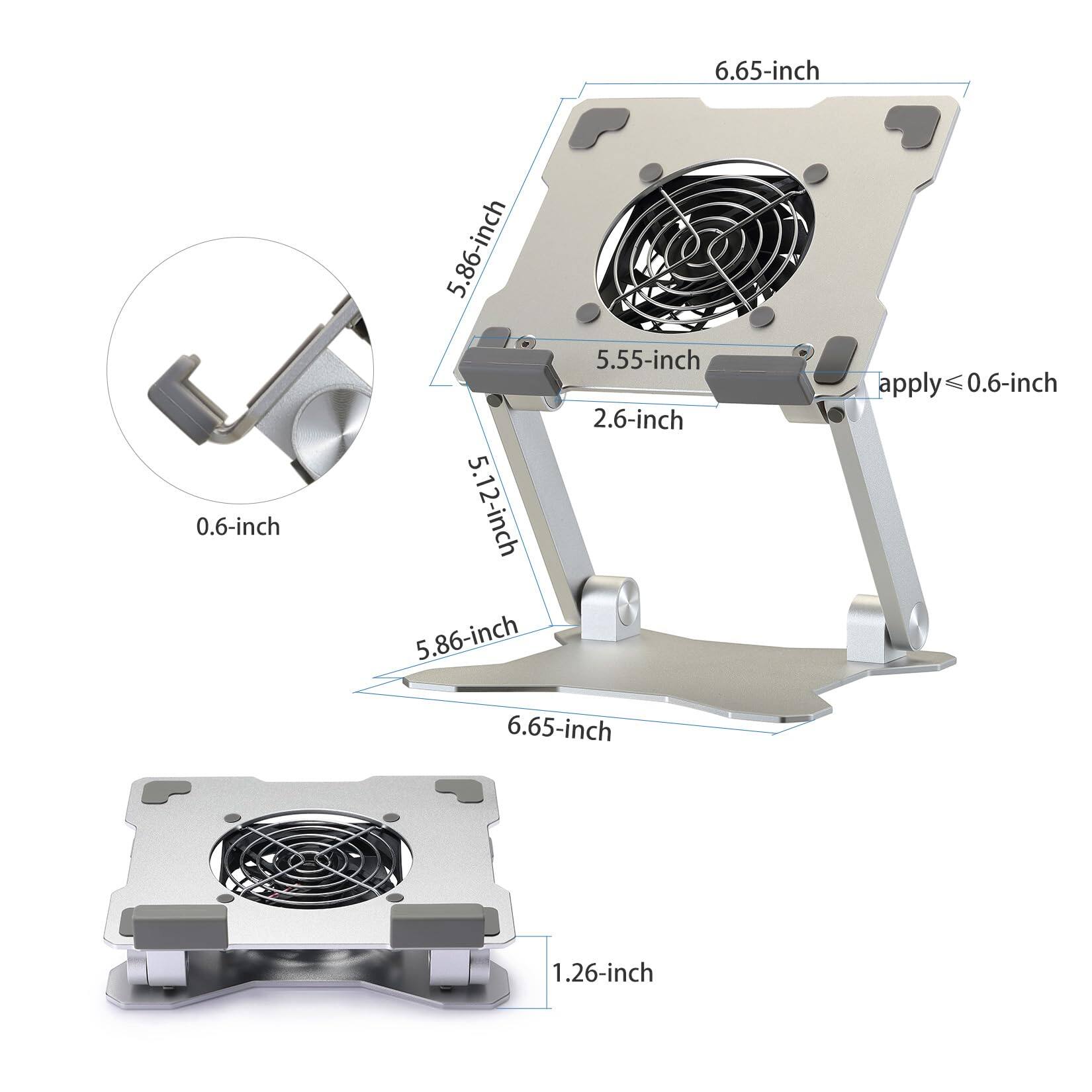 6.65-inch  
0.6-inch  
5.86-inch  
5.12-inch  
5.86-inch  
5.55-inch  
2.6-inch  
apply 0.6-inch  
6.65-inch  
1.26-inch