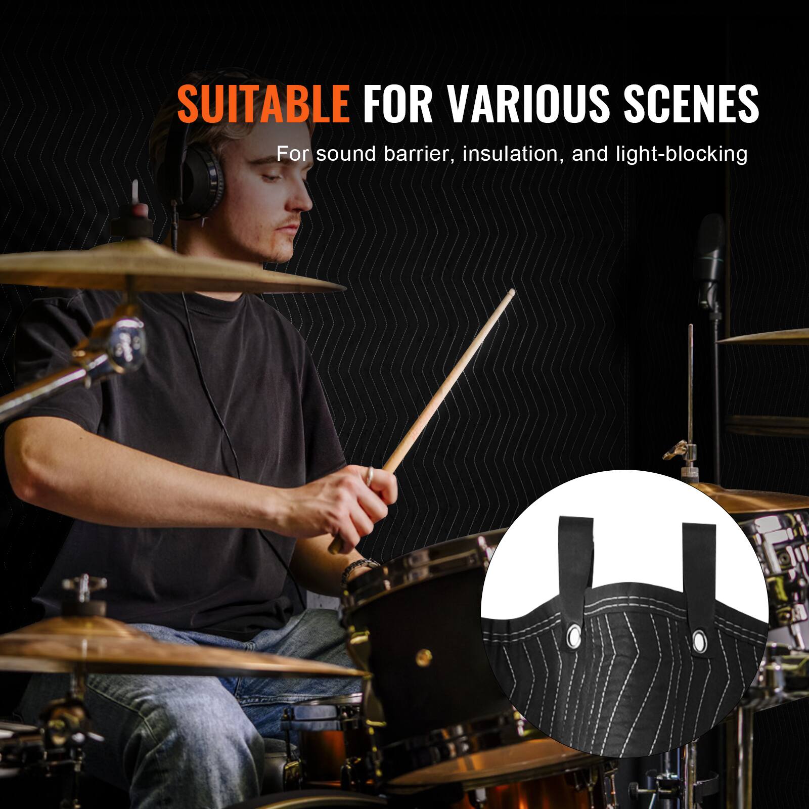 SUITABLE FOR VARIOUS SCENES  
For sound barrier, insulation, and light-blocking