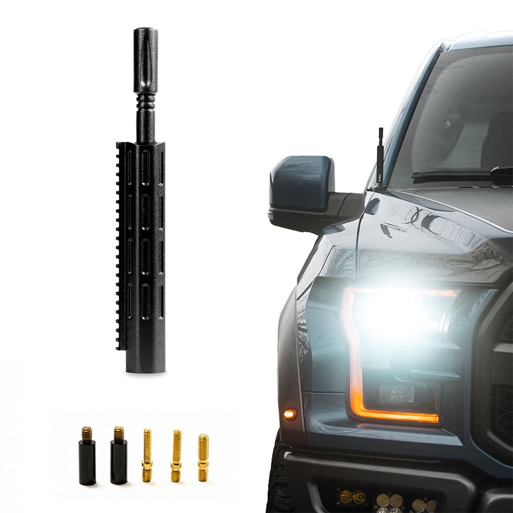 TruckTenna - Rifle Barrel Antenna for Trucks, Stubby Antenna Replacement - Black