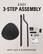 EASY
3-STEP ASSEMBLY
WITH JUST A SCREWDRIVER