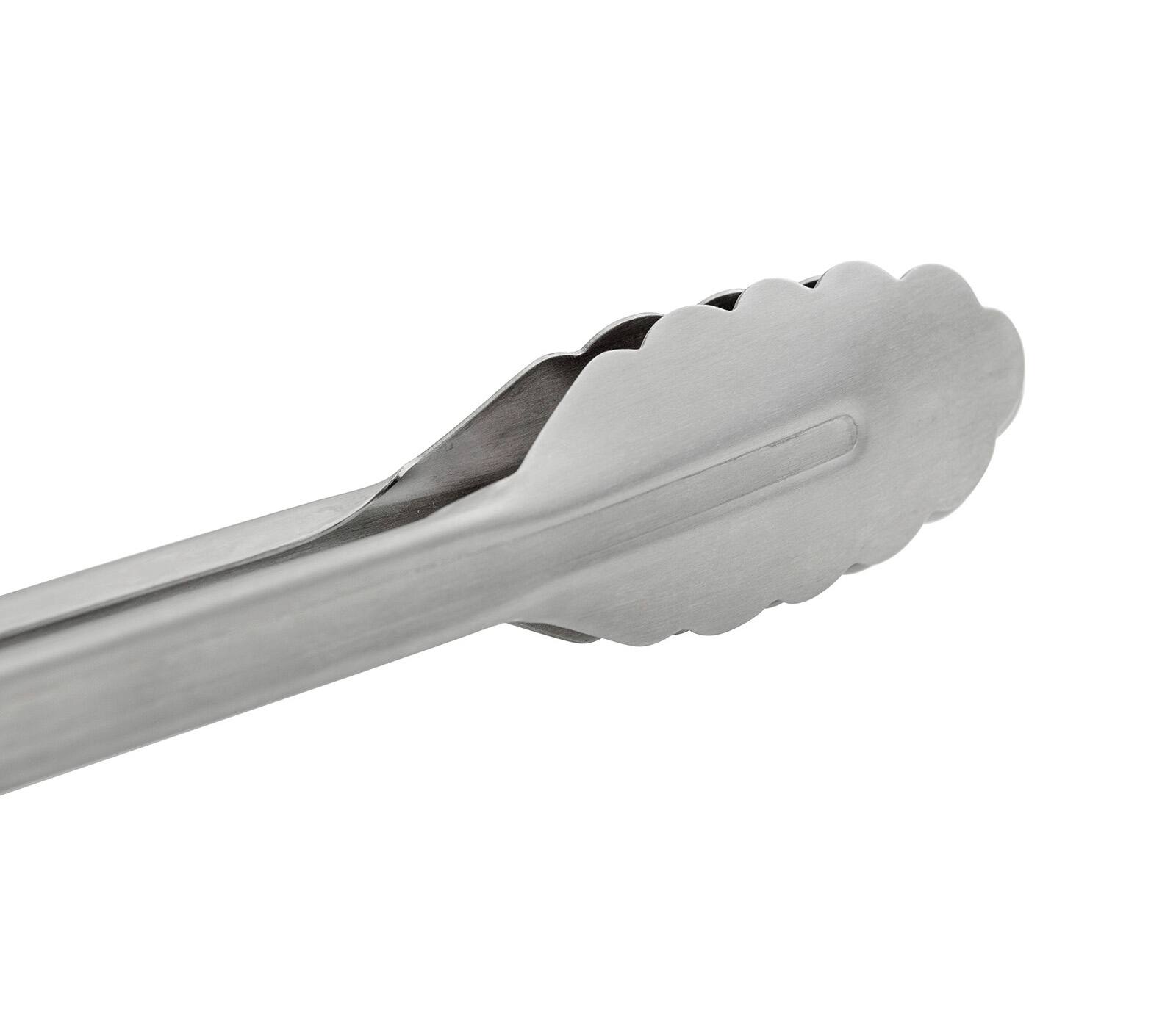 Alt View 3. Cuisipro - 9.5 Inch Stainless Steel Locking Tongs - Silver.