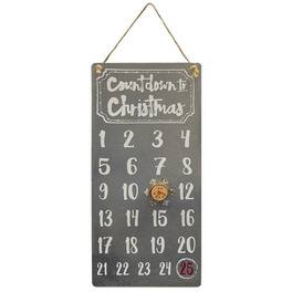 BreeBe - Christmas Countdown Calendar With Magnet - Gray