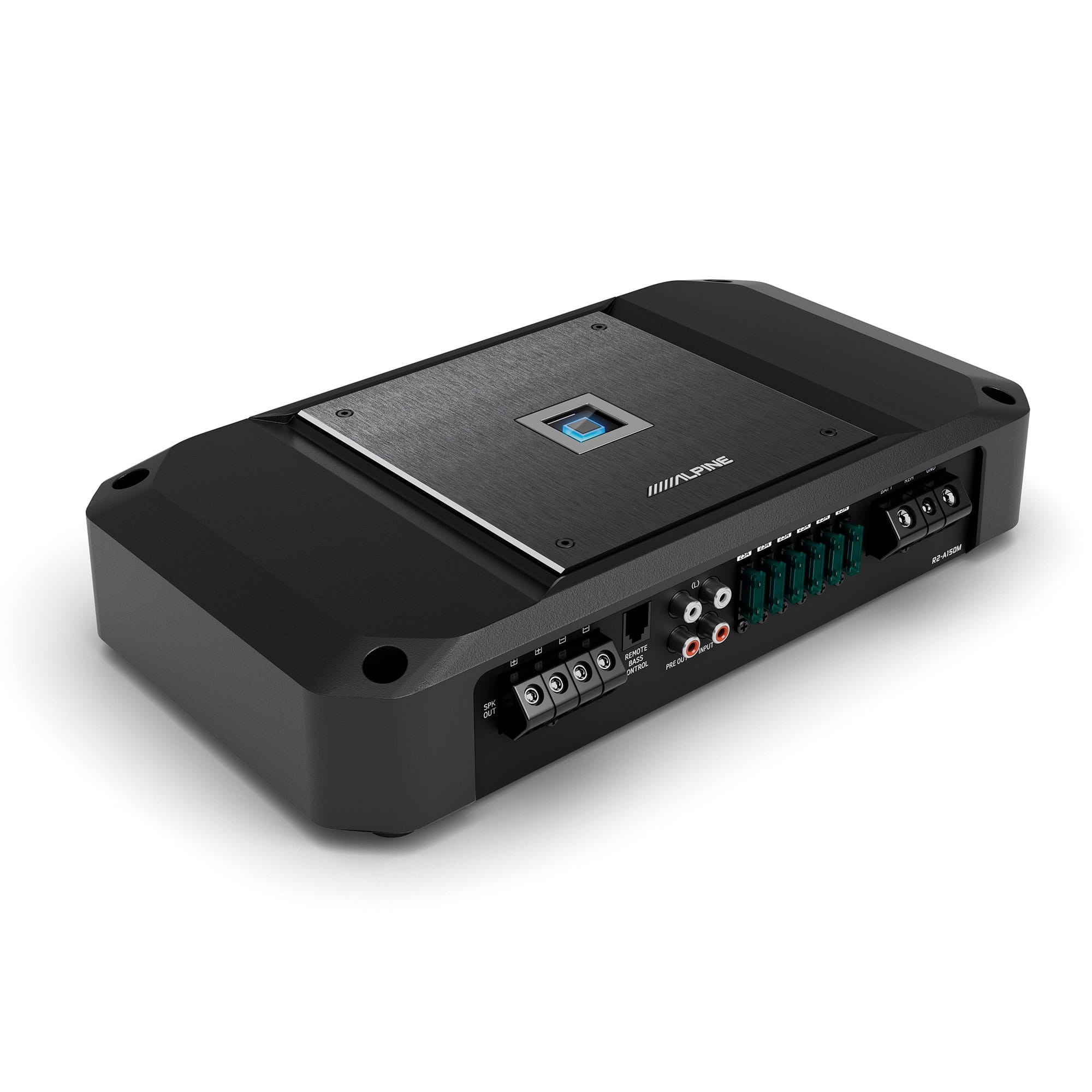 Alpine - R2-A150M R-Series Mono Subwoofer Amplifier - 1500W at 1-Ohm, Hi-Res Certified - Black/Gray