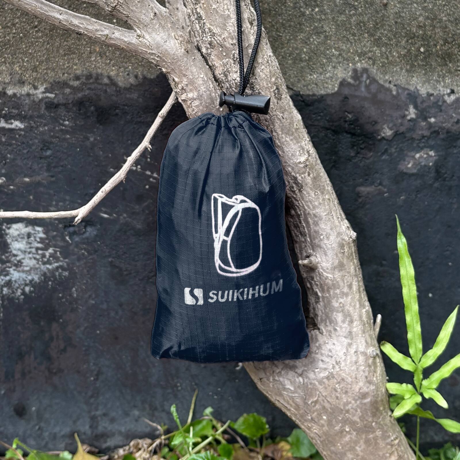 Alt View 5. Unique Bargains - 20L Ultra Hiking-Daypack Lightweight Foldable Travel Packable Backpack for Camping Cycling Outdoor - Navy Blue.