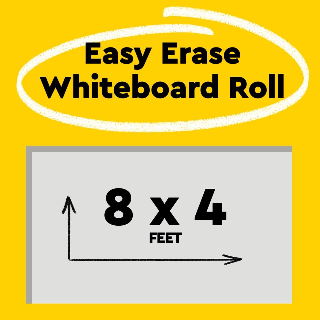 Easy Erase Whiteboard Roll  
8 x 4 FEET