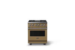Viking - 30 in. Wide 4 Burner Pro 5 Series 4.7 Cu. Ft. Freestanding Sealed Dual Fuel Convection Range - Golden Hour - Golden Hour