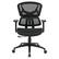 Front. OSP Home Furnishings - Mesh Back with Adjustable Arms on Nylon Base - Black.