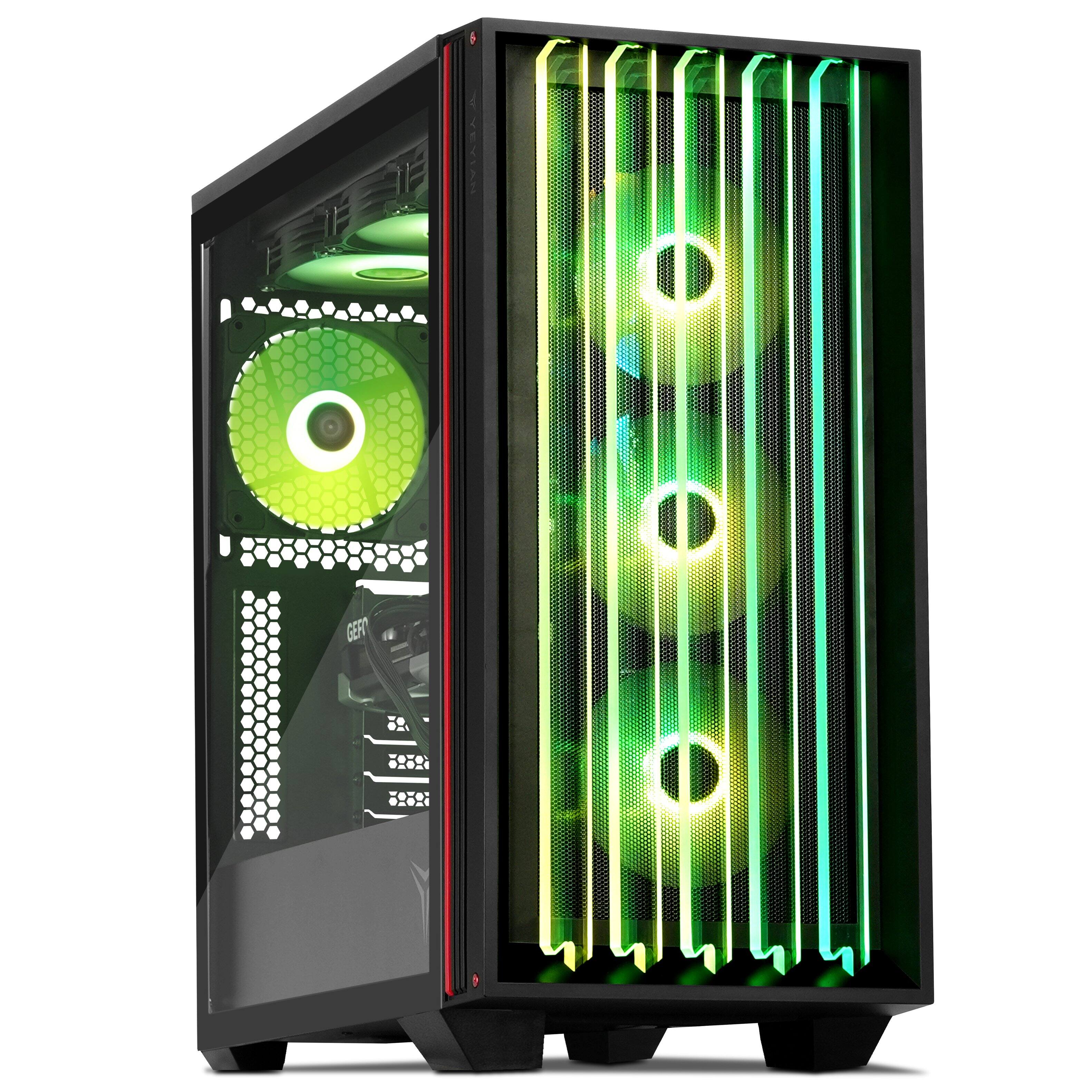 Angle. YEYIAN - YEYIAN MIRAGE -S AMD RYZEN 7 7800X3D RTX 5090 2TB SSD 32GB RGB 360mm AIO 1000W Windows 11.
