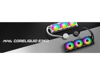 MSI MAG CoreLiquid E360 360mm AIO ARGB Cooler Triple 120mm Fans MSI MAG CoreLiquid E360 360mm AIO ARGB Cooler Triple 120mm Fans