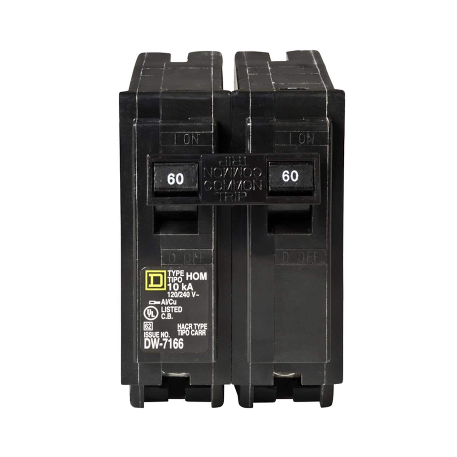 Schneider Electric - Square D HomeLine 60 amps Standard 2-Pole Circuit Breaker