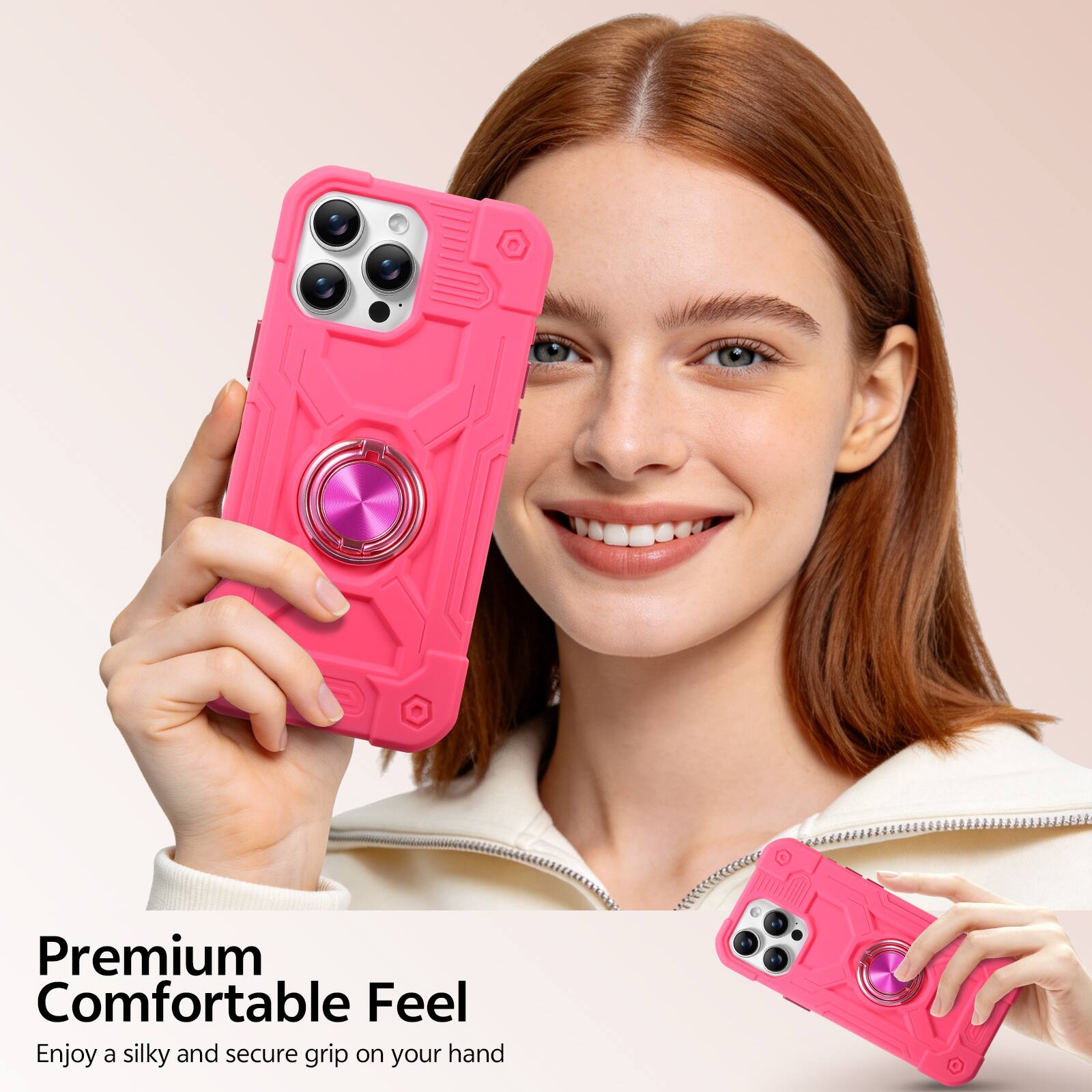 Premium Comfortable Feel  
Enjoy a silky and secure grip on your hand