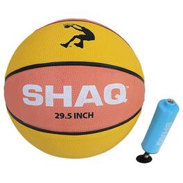 Composite Basketball 29.5" Deflated with Mini Pump Mens Basketball Indoor Outdoor Basketball Size 7 Basketball SHAQ - Pink