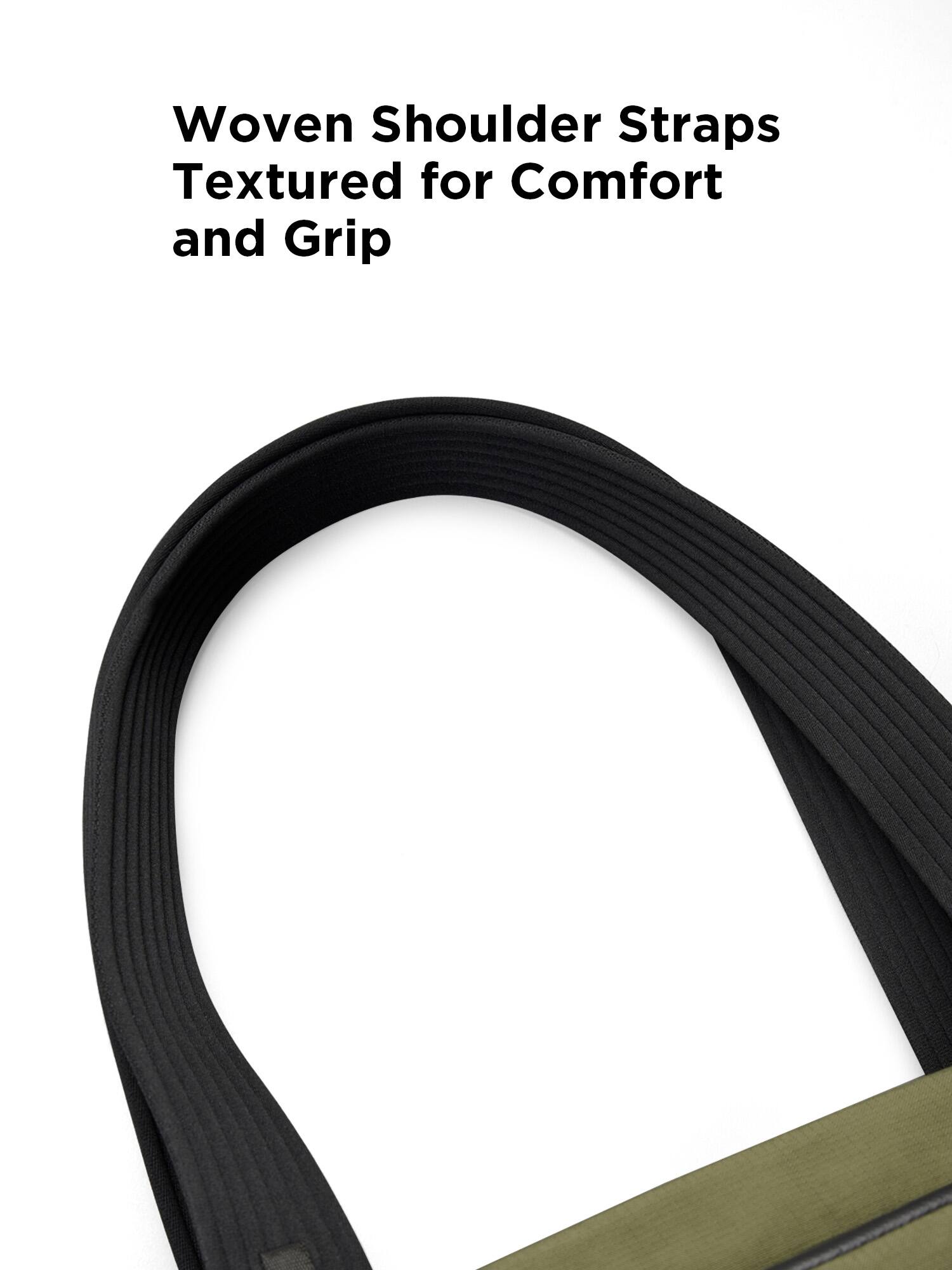 Woven Shoulder Straps Textured for Comfort and Grip