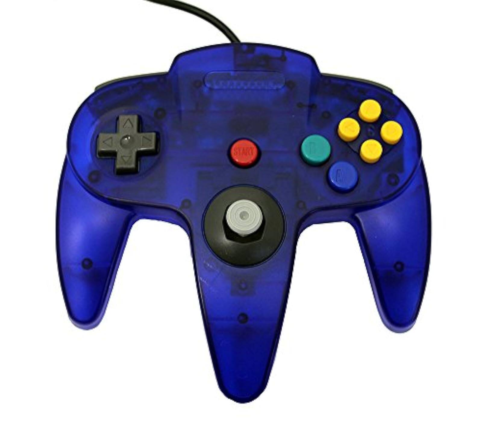 Mars Devices - Transparent Replacement Controller for Nintendo N64 - Blue