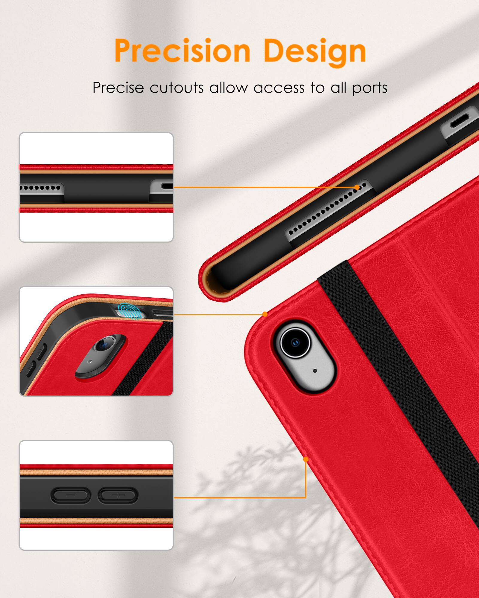 Precision Design  
Precise cutouts allow access to all ports