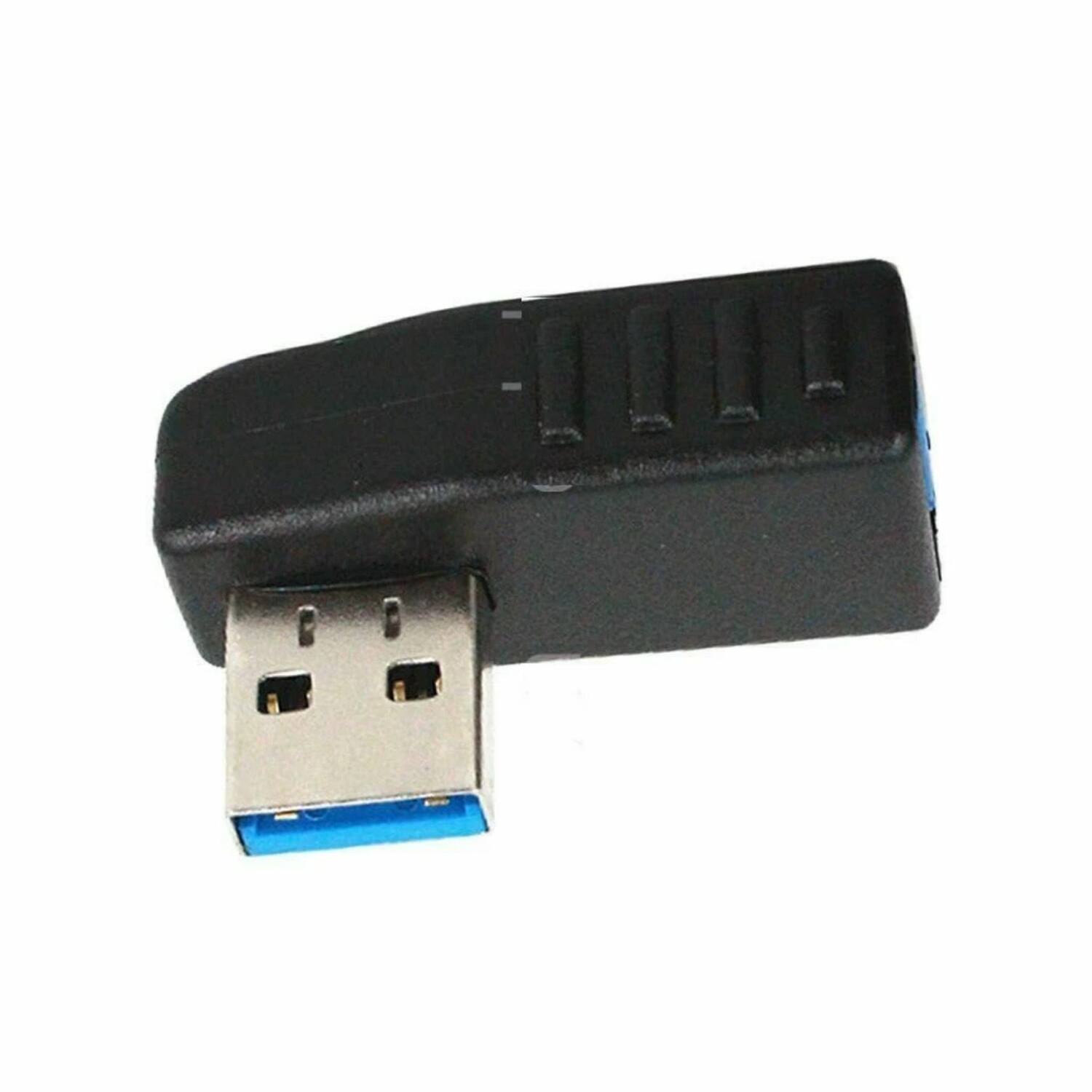 Front. Stock Preferred - 90° Right Angle Adapter Plug - Black.