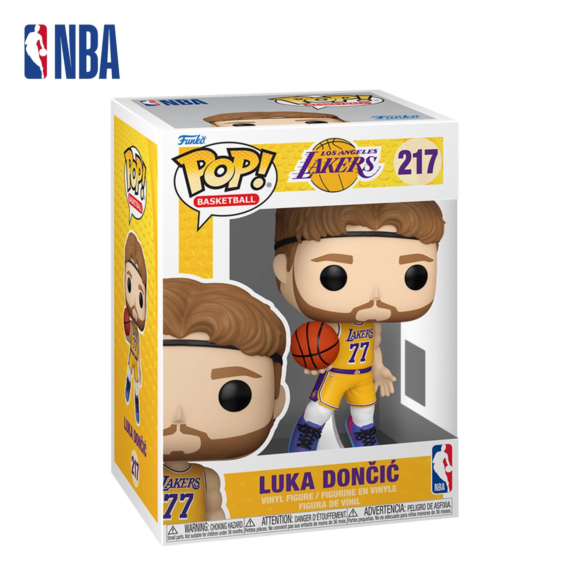 NBA ANGA Ta TORER Funko LOS ANGELES POP! LAKERS 217 T BASKETBALL I LAKERS 77 UKA vaCk DONI LAKERS LUKA VINYLE NBA FIGURINE EN FIGURE / VINYL DE VINIL 77 FIGURA ADVERTENCIA: PELIGRO DE ASFIXIA A nenm a 3 nen D'TOUFFEMENT a per - DANGER pequetu 10 . HAZARO ATTENTION: ne a na 5 3 not Pares WARNING: CHOKING HAZARD - Small parts. Not for children under 3 years.